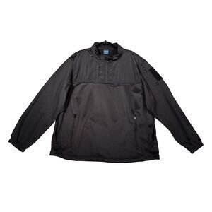 Propper Sweatshirt Mens 2XL Black 1/4 Zip Fleece Mixed Media Jacket Gorpcore